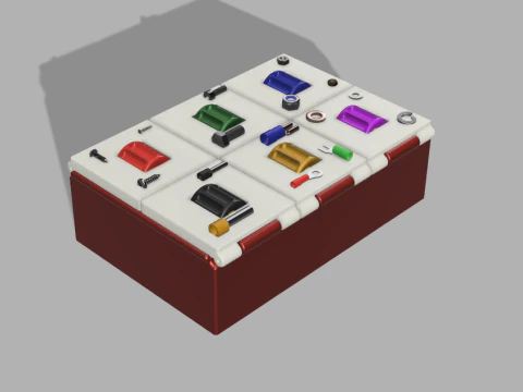Electromechanical components organizer 3D Print Model