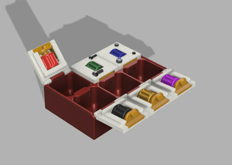 Electromechanical components organizer 3D Print Model .c4d .max .obj .3ds .fbx .stl .blend