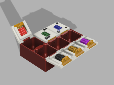Electromechanical components organizer Model Cetak 3D