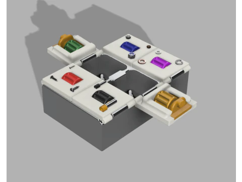Electromechanical components organizer 3D Print Model