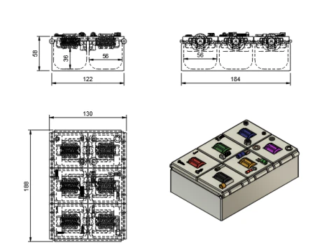 Electromechanical components organizer 3D Print Model