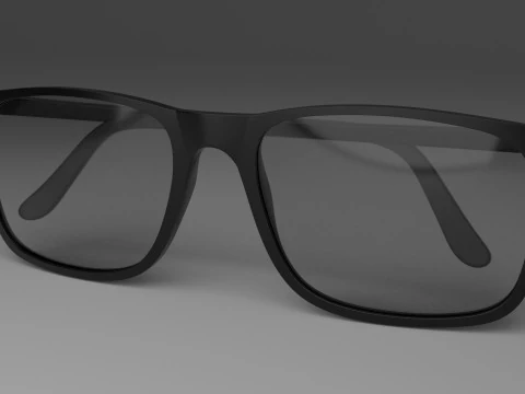 Dai un'occhiata agli occhiali da lettura - Tipo A - Neri Modello 3D