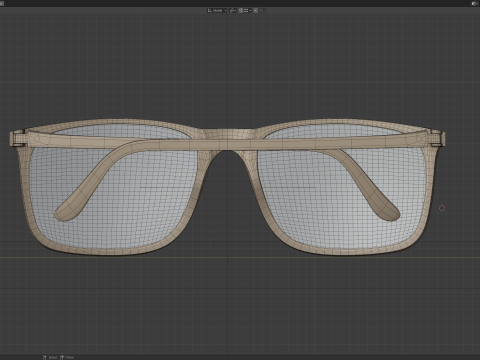 Have A Look Reading Glasses - Type A - Black 3Dモデル