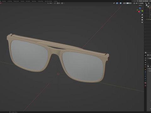 Have A Look Reading Glasses - Type A - Black 3Dモデル