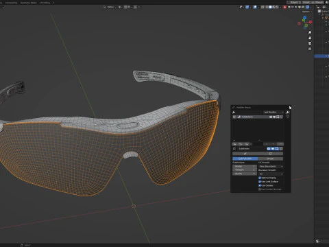 Eyes Protection Spectacles 3D Model