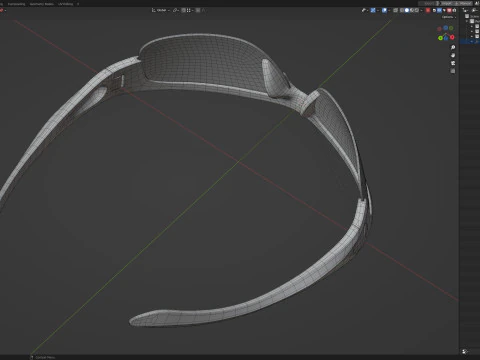 自転車用メガネの提供 3Dモデル