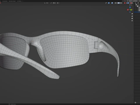 自転車用メガネの提供 3Dモデル