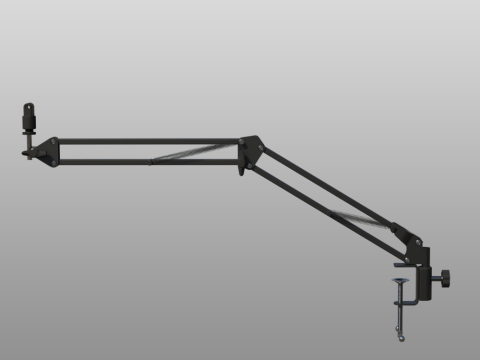Desktop Microphone Pantograph 3Dモデル
