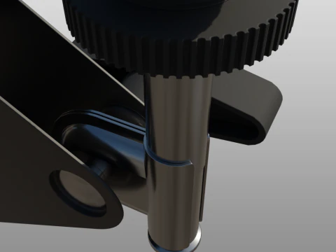 Desktop Microphone Pantograph 3D Model