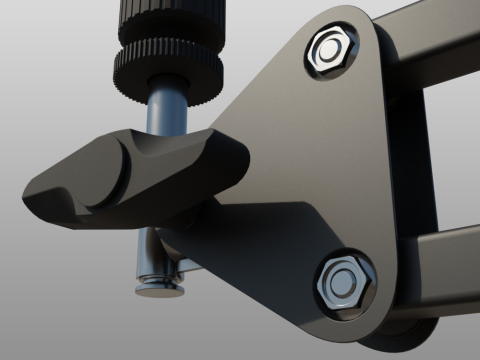 Desktop Microphone Pantograph 3D 모델