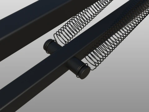 Desktop Microphone Pantograph 3D Model