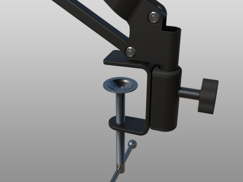 Desktop Microphone Pantograph 3D 모델