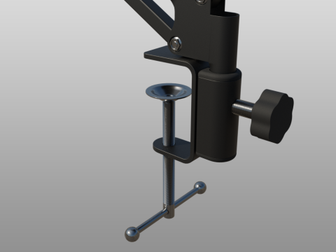 Desktop Microphone Pantograph 3D 모델