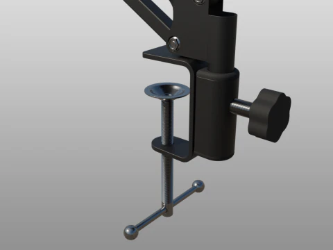 Desktop Microphone Pantograph 3D Model