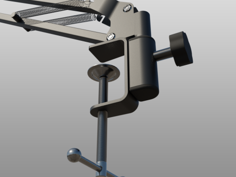 Desktop Microphone Pantograph 3D 모델
