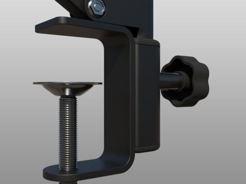 Desktop Microphone Pantograph 3D 모델