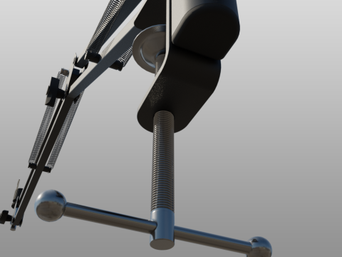 Desktop Microphone Pantograph 3D 모델