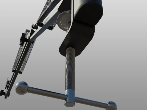 Desktop Microphone Pantograph 3D Model