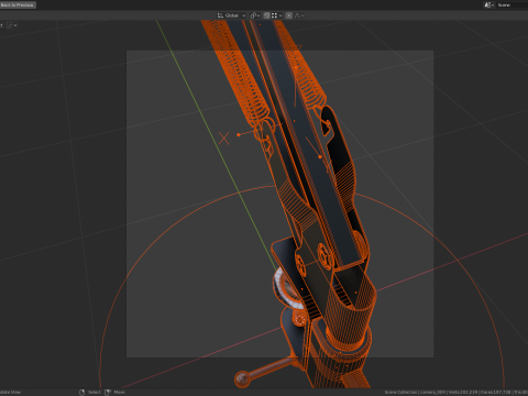 Desktop Microphone Pantograph 3D 모델
