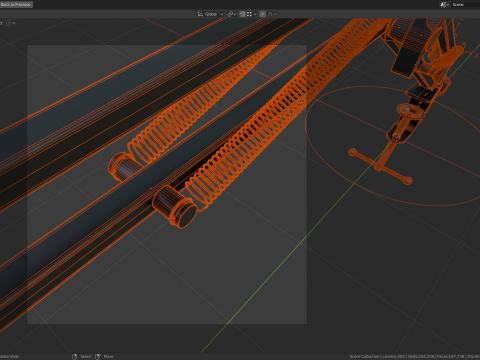 Desktop Microphone Pantograph 3D 모델