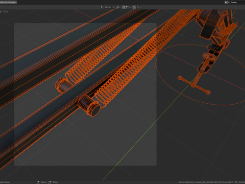 Desktop Microphone Pantograph 3D Model