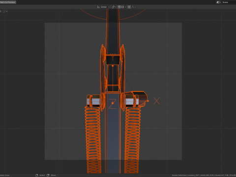 Desktop Microphone Pantograph 3D 모델