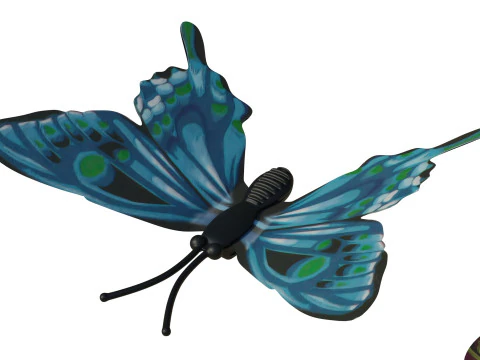 Magnetic butterflies 3D Model