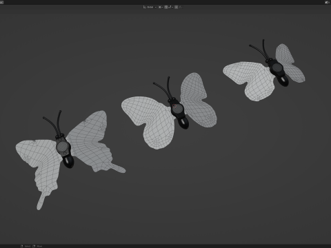 Magnetic butterflies Modelo 3D
