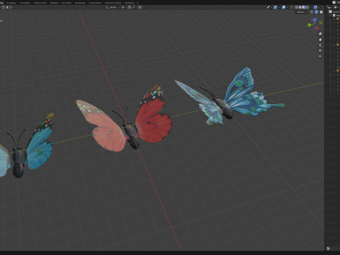 Magnetic butterflies Modelo 3D