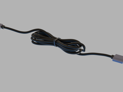 Usb Type A to Type C 3Dモデル