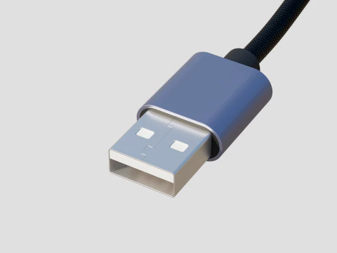 USB tipo A a tipo C Modello 3D