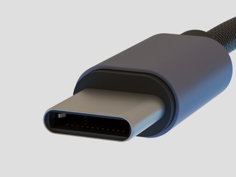 Usb Type A to Type C Modèle 3D