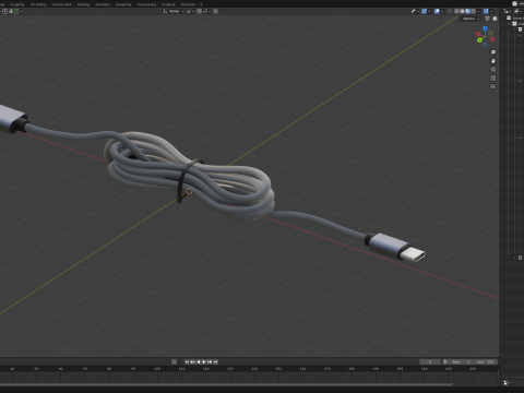Usb Type A to Type C Modèle 3D