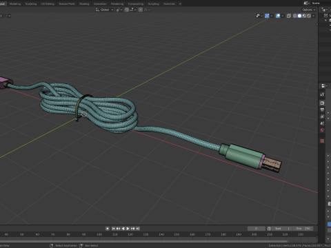 Usb Type A to Type C Modèle 3D