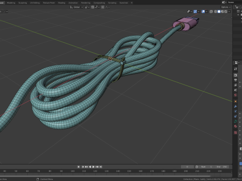 Usb Type A to Type C Modèle 3D