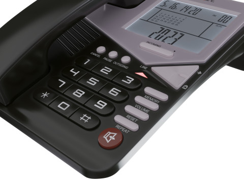 Telephone TEXET TX 244 3D मॉडल