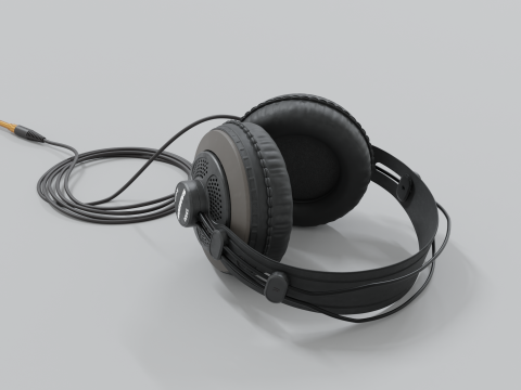 Studio headphones Samson SR 850 3Dモデル