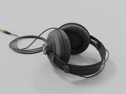 Studio headphones Samson SR 850 3D Model