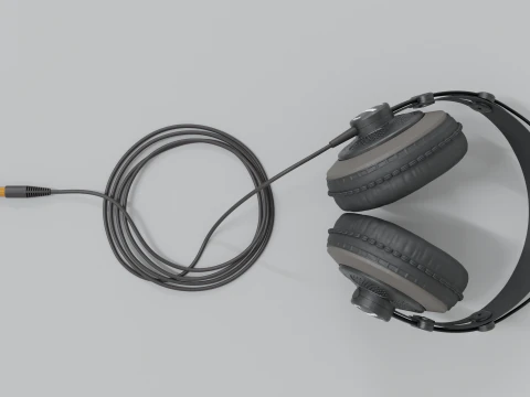 Studio headphones Samson SR 850 3D Model