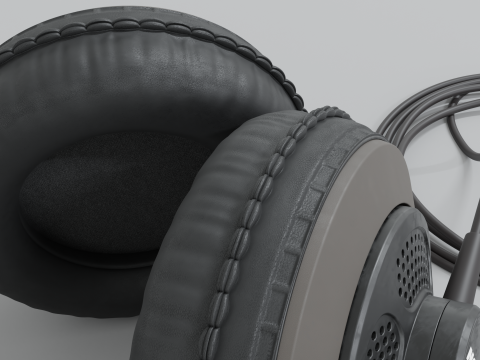 Studio headphones Samson SR 850 3Dモデル