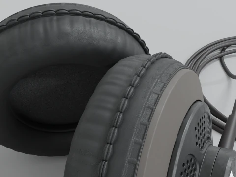 Studio headphones Samson SR 850 3D Model