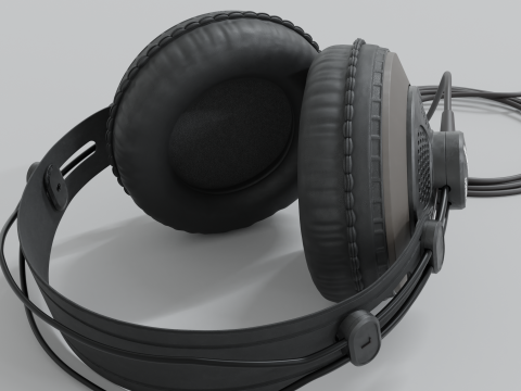Studio headphones Samson SR 850 3Dモデル