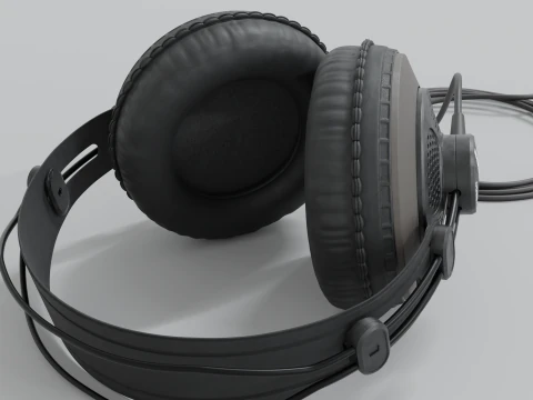 Studio headphones Samson SR 850 3D Model