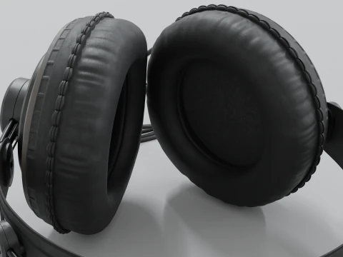 Studio headphones Samson SR 850 3D Model