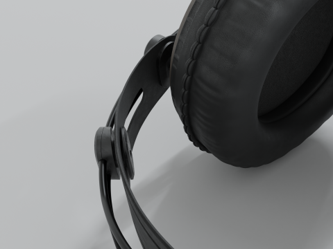 Studio headphones Samson SR 850 3Dモデル