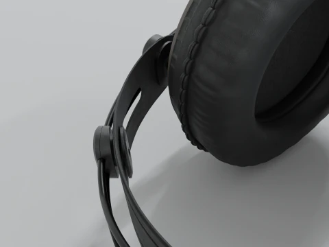 Studio headphones Samson SR 850 3D Model