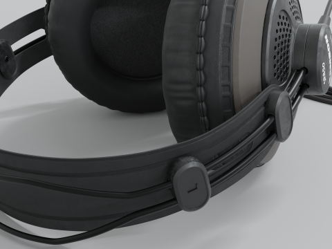 Studio headphones Samson SR 850 3Dモデル