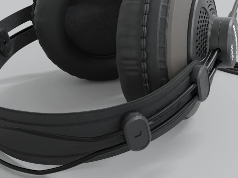 Studio headphones Samson SR 850 3D Model