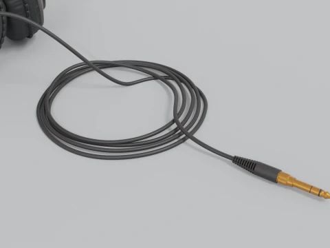 Studio headphones Samson SR 850 3D Model