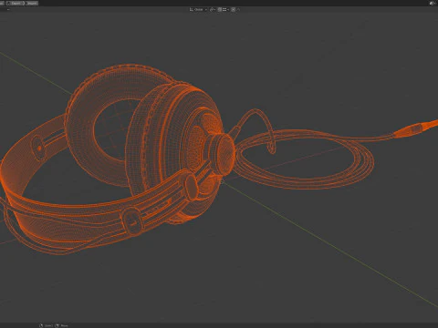 Studio headphones Samson SR 850 3D Model